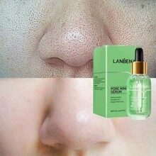 LANBENA Pore Minimizer Serum, Pores Shrinking Serum For Face, Oil Control Firming, Tightening Pores, Vegan Moisture After Blackhead Remover, Centella Asiatica, Hamamelis Virginiana, 0.6 Fl.Oz Hydrating Dry Skin - 綠色 - 查看 5