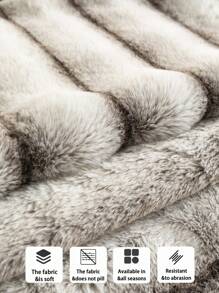 1pc Thick Warm Rabbit Fur Jacquard Sofa Cushion Cover, Style Pet-Friendly Anti-Dirty Anti-Slip Sofa Throw, Autumn/Winter Pet Sofa Mat, Anti-Scratch Sofa Protector Suitable For L-Shaped Combination Sofa And 1/2/3/4 Seat Sofa (Sold Individually, Pillow Cover Not Included)