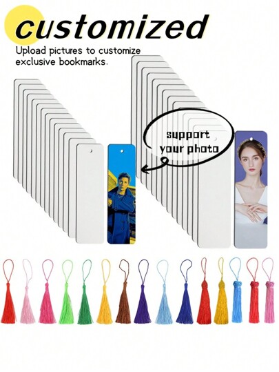 Marcador de livro personalizado com nome e borla, marcador de livro personalizado colorido para leitores, presente para amantes de livros, presente de formatura, temporada de volta às aulas