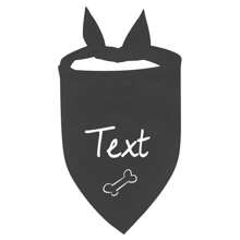 Dog Solid Color Triangle Bibs, Variety Of Patterns Like Flowers, Pawprint, Diamonds, Hearts, Customizable Black Or White Text, Soft & Comfortable Pet Bandana, Suitable For Small/Medium Dogs, 2 Sizes Available - Multicolor - View 18