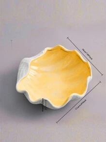 1 pieza Bandeja de cerámica con conchas, estrellas de mar y almejas, Cuenco de almacenamiento creativo rosa, Organizador de joyería Plato, Recipiente para almacenar brazaletes, aretes, collares y dulces para la mesa de entrada, decoración del hogar, fiesta de cumpleaños, viaje de vuelta a la escuela