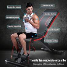 Dumbbell Bench Press Men's Sit-Up Aid Plus Tension Rope Home Fitness Chair Multi-Functional Sports Equipment Professional Chair