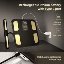 Bathroom Scale For Body Weight 8 Electrode Smart BMI Digital Weight Scale Full Body Composition Analyzer - 1 - View 7