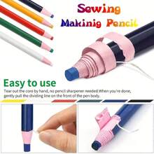 5pcs Colored Washable Tailor Chalk, High Visibility Tailor Chalk, A Fabric Marking Tool That Does Not Require Sharpening, Suitable For Sewing, Clothing Design, Fabric Handicrafts, And Pattern Drawing. - Multicolor - View 3