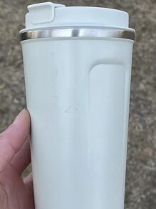 X Jess 1 件真空双层不锈钢咖啡杯车载水壶 返校 - 白色 - 查看 11