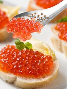 Stainless Steel Colander, Fish Roe Sauce Colander, Gourmet Filter Cooking Spoon - Silver - View 6