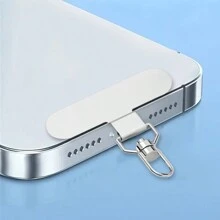360° Rotating Stainless Steel Mobile Phone Lanyard Connector, Ultra-Thin Metal Patch, Rope Attachment, Universal Mobile Phone Accessories - Multicolor - View 7