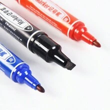 12-Color Double-Headed Permanent Markers, Waterproof Fast-Drying Non-Fading Artistic Outlining Liner Pens, Marking Pens, Courier Graffiti Painting Pens, Outlining Pens, Drawing Pens, Chisel Tip Markers, Oil-Based Pens, Tracing Pens