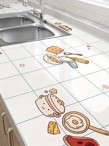 1 pièce/Papier peint de cuisine résistant à la chaleur élevée, anti-adhésif, transparent, hydrofuge, outil décoratif cadeau d'anniversaire de remise des diplômes. Stickers muraux, décoration murale