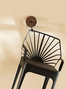 1pc Walnut Wood Door Mounted Hook With Adhesive, Single Wall Hook For Hanging Clothes Without Drilling, Adhesive Hooks, Towel Hanger Rack, Bedroom Wall Decor, Hangers, Hooks, Hanger, Back To School, Shelves, Organization And Storage, Key Holder, Key Holder Wall, Key Hanger, Sticker Hook, Door Hanger, Room Decor Bedroom, Kitchen Accessories