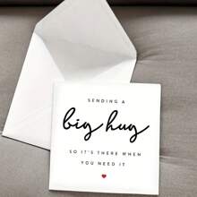 Sending You A Big Hug, May It Be There When You Need It - Missing You Card, Long Distance Card, Hug Card, Thinking Of You Card - Multicolor - View 3