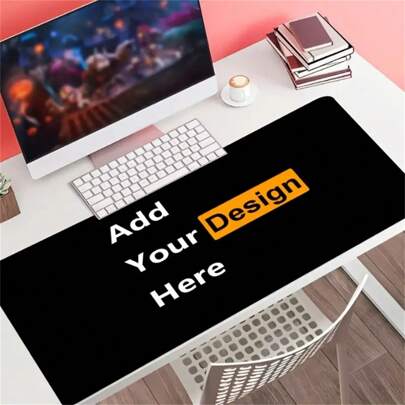 Alfombrilla de ratón personalizable con base de goma antideslizante y cubierta de poliéster - Personaliza con tu diseño y texto, un regalo perfecto para amigos, vuelta al cole DIY, multifuncional, ornamental, reutilizable, moderna, colorida, linda, vintage, de dibujos animados, kawaii, divertida, para trabajadores, clientes, estudiantes, niños, para negocios/trabajo/oficina