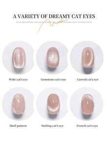 XEIJAYI 1Pc Mirror Porcelain White Cat Eye Nail Gel Polish Soak Off UV LED Gel Varnish Nail Art At Home For Women-No Magnetic Stick Included - White - View 6