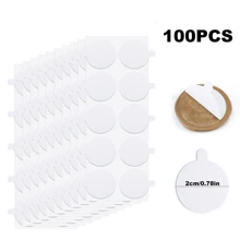 50/100/200pcs Double-Sided Adhesive Sticker, Fire Paint Seal Sticker, Fire Paint Wax Label Envelope Sealing Sticker, Double Sided Adhesive Dot For Wax Seal Stamp Kit, Removable Sticker Tape Dot, Adhesive Wax Seal Sticky Backing With Pull Ring, For Wax Seal Sticker, DIY Craft Adhesive Waxing Sticker - White - View 8