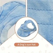 1 Pezzo Cappello da sole regolabile per cani, Cappello da baseball a becco d'anatra per cuccioli e gatti, Accessori per animali domestici da esterno
