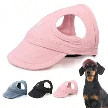 1 Pezzo Cappello da sole regolabile per cani, Cappello da baseball a becco d'anatra per cuccioli e gatti, Accessori per animali domestici da esterno