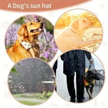 1 Pezzo Cappello da sole regolabile per cani, Cappello da baseball a becco d'anatra per cuccioli e gatti, Accessori per animali domestici da esterno