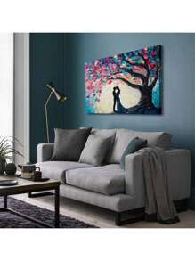 Classic Romantic Wall Art, Couple Dancing In Petals Poster Print, 1 Pc Keywords Wooden Framed Canvas Painting-Thickness 2.25cm/0.9Inch, Home Gift Decoration, Room Decoration Aesthetic, Wall Decoration Art, Perfect Gift, Autumn And Winter Wall Decoration, Living Room Decoration, Bedroom Decoration, Kitchen Decoration, Entry Decoration, Bath Room Decoration, Direct Wall Painting, High Quality Wall Painting Poster