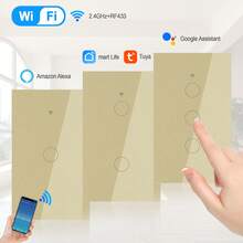 2 Way Touch Wi-Fi Smart Switch Without Neutral, Smart Switch, WiFi Wall Light Switch Smart Switch - View 3