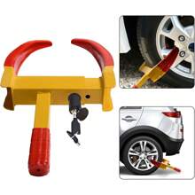 YARDIN Artiglio di parcheggio artiglio rimorchio parcheggio artiglio ruota artiglio immobilizzatore universale ingranaggi antifurto per auto regolabile incl - Dimensioni: 46 x 34,5 x 6 cm - Visualizzare 1
