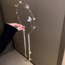 1pc Beautiful Elegant Butterfly Tassel Headband, Fashion Head Band For Women, Suitable For Wedding, Party, Celebration, Fairy Costume - Multicolor - View 10