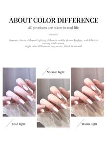 XEIJAYI 1Pc Mirror Porcelain White Cat Eye Nail Gel Polish Soak Off UV LED Gel Varnish Nail Art At Home For Women-No Magnetic Stick Included - White - View 7