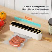 Wireless Rechargeable Portable Vacuum Sealer For Home, Dry & Wet Food Preservation Mini Vacuum Packing Machine - Multicolor - View 11