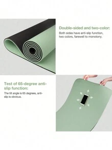 TPE Yoga Mat, Non-Slip, Fitness Exercise Mat With Carrying Strap, Suitable For Home, Pilates, And Floor Workouts - Multicolor - View 4