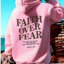 Faith Over Fear Christian Hoodie Christian Sweatshirt Jesus Hoodie , Hoodie Bible Verse Shirt Unisex Aesthetic Clothes,The Perfect Gift For A Christian Friend