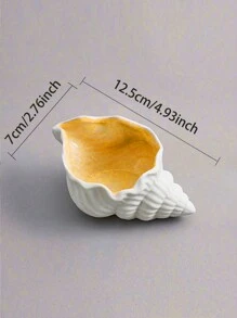 1 pieza Bandeja de cerámica con conchas, estrellas de mar y almejas, Cuenco de almacenamiento creativo rosa, Organizador de joyería Plato, Recipiente para almacenar brazaletes, aretes, collares y dulces para la mesa de entrada, decoración del hogar, fiesta de cumpleaños, viaje de vuelta a la escuela