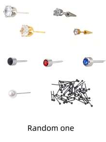 1 件白色一次性穿耳枪，手动耳环穿耳工具 - 白色 - 查看 8