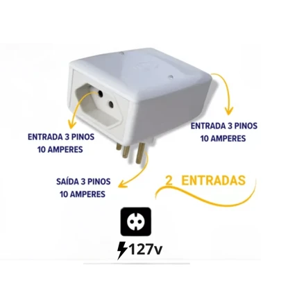 Protetor Contra Raios Surtos Picos de Energia Oscilações de Rede para Eletrodomésticos em Geral PW
