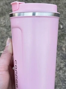 1 件真空隔热双层不锈钢咖啡杯/玻璃杯/车载杯水瓶返校 - 藕粉色 - 查看 7