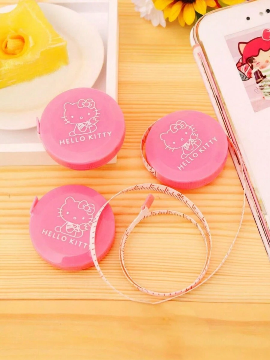 Thước cuộn KT Cat Cartoon, Thước dây mềm cầm tay, Thước dây mini đo vòng eo, chu vi, , Cinnamoroll, , Pochacco, , - Nhiều màu - Xem 1