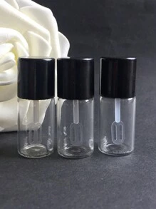 4毫升/0.13盎司迷你玻璃旅行装粉底液和遮瑕膏瓶，便携式化妆品收纳盒，带旋转盖，无香型，非常适合存放化妆品小样和洗漱用品。适用于洗漱包、化妆包、化妆品收纳、沙滩包、度假必备品、学习用品、旅行配件、大学宿舍浴室、露营装备、女士香水、男士古龙水等。 - 黑色 - 查看 8