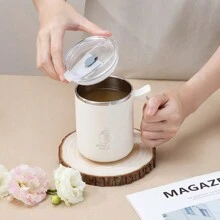 1 件 304 不锈钢保温杯带盖，双层保温杯适用于茶、牛奶、咖啡、热饮、学生宿舍水杯水瓶返校 - 彩色 - 查看 4