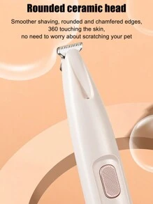 مزيل الشعر الكهربائي الجديد للحيوانات الأليفة، آلة احتراف لتشذيب أظافر ووسادات القدم للكلاب والقطط، جهاز هادئ بدون سلك مع إضاءة LED، ماكينة حلاقة قابلة للشحن لشعر أقدام الحيوانات