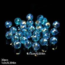 6/8/10mm AB Color Faceted Austrian Crystal Beads Round Cute Loose Spacer Beads For Jewelry Making DIY Elegant Bracelets Necklace Handmade Crafts Supplies - Beads - View 9