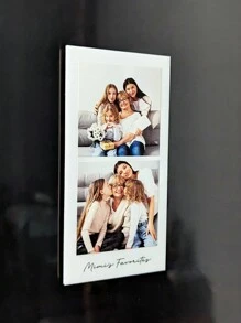 Imán personalizado con tira de fotos, recuerdo de foto familiar tipo cabina, regalo personalizado para compromiso, regalo del Día de San Valentín, para ella, para él, para mamá, para amigos, decoración del hogar, decoración, regalo personalizado