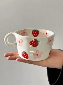 1个陶瓷杯，适用于厨房、餐厅、客厅、家居装饰、礼品、咖啡杯、马克杯，适合盛装茶、咖啡、牛奶、果汁，也适用于婚礼、派对、生日、周年纪念等场合。 - 彩色 - 查看 8