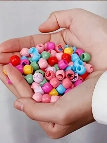 VBOOR 750pcs/Set Cute Hair Accessory Gift Set, Includes Candy-Colored Mini Hair Ties, Flower Mini Hair Clips, Bean Hair Clips, Suitable For Girls And Women, Daily Styling Matching, Sweet & Lovely Styles - Birthday Gift, Valentine's Day Gift Valentines