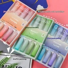 Black Banana 4 Pcs Marker Pen Highlighter Eye Protection Gradient Color Hand Account Student Conference Pen Large Capacity - 1 SET/ 4 PCS - View 10