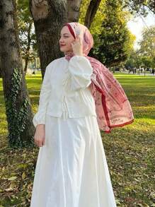 1pc Women's Bohemian Style Paisley Print Scarf Shawl, Casual Elegant Ladies' Neck Wrap Scarf Accessory, Suitable For Everyday Wear