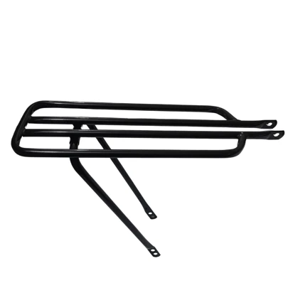 Bagageiro Reto Tubular Perna Articulada Preto Samy