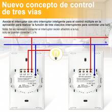 Interruptor Inteligente Touch Wi-fi De 2 Vías Sin Neutro,  Interruptor inteligente, interruptor de luz de pared WiFi Interruptor inteligente - Tipo de Enchufe A USA (110-127V) - Ver 6