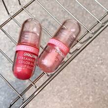 SHAQINUO 闪亮浅色光泽润色润唇膏，丰盈滋养，细腻闪粉，果冻般丰盈光泽的双唇，涂抹多层，让双唇闪闪发光，轻盈不粘腻，光泽亮丽 - 06#玫瑰花園 - 查看 5