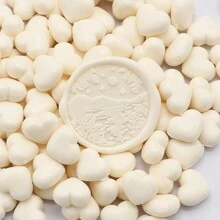 200颗/袋 心形封蜡珠，适用于印章、手工卡片和信封装饰、蜡封、DIY工艺品、礼品包装、信封封口、派对邀请函、剪贴簿、返校季、文具 - 心形 - 查看 22