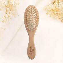 Custom Kids Hair Brush Set, Cute Wooden Comb Set, Personalized Name Grooming Kit, Customized Back To School Gift, Customizable Name Halloween Present - Style B - View 9