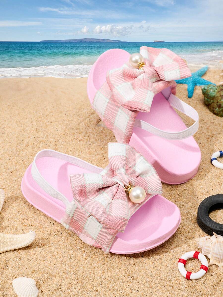 Girls' Summer Comfortable Casual Fashion Light Breathable Outdoor Cute Sandals - Pink - View 1