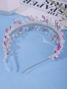 1pc Elegant Pearl & Crystal Women Headpiece, Bridal Wedding Hair Accessory, Romantic Luxury Women Ball Party Decorations